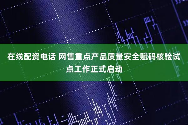 在线配资电话 网售重点产品质量安全赋码核验试点工作正式启动